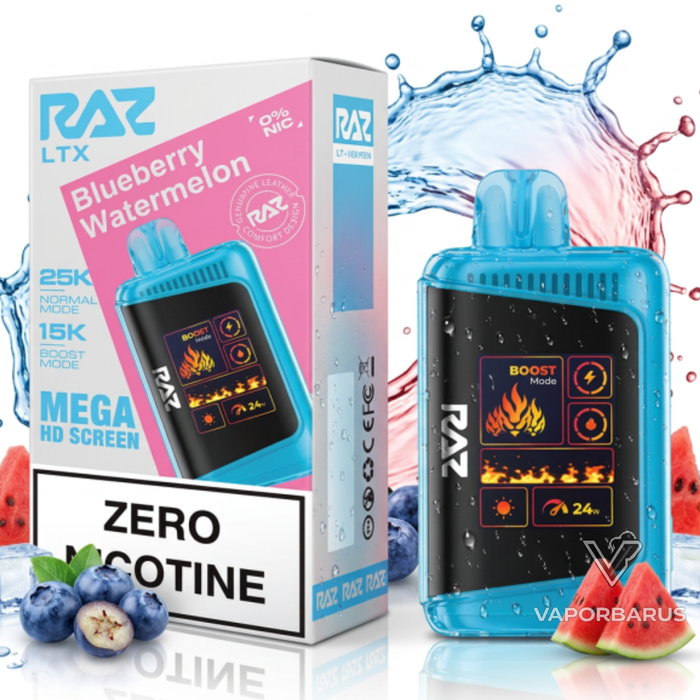 RAZ LTX 25K Zero Nicotine Disposable Vape (0%)